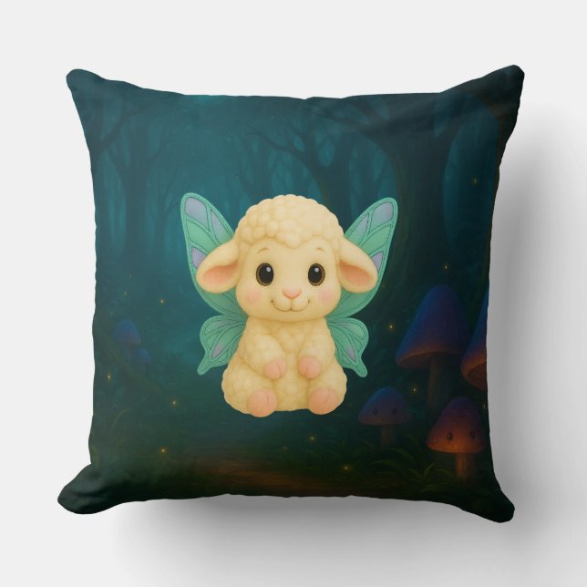 Fairy Critters™ Fairy Lamb Throw Pillow (Front)