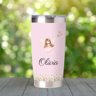 Fairy Cute Garden Enchanted Personalized Name Insulated Tumbler