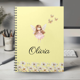 Fairy Cute Garden Enchanted Personalized Name Note Notebook