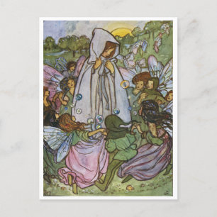 Fairy Dance Vintage Illustration Postcard