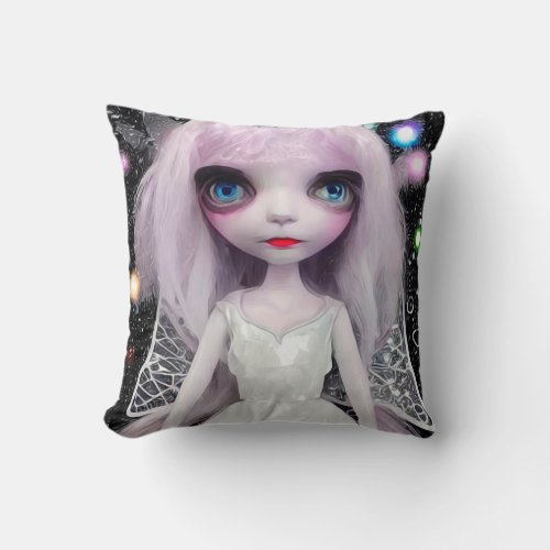 Fairy Doll 9 Throw Pillow