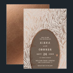 Fairy Door Irish Folklore Fairytale Tree Wedding Invitation<br><div class="desc">Fairy Door Irish Folklore Fairytale Tree Design with hand drawn, Vines, Leaves, Foliage, in a copper foil look. Dark Moody colors of ivory, Copper, Taupe. A celtic folk Tale look, for your nature, outdoor, forest, or garden wedding. Faerie door to welcome guests, magical fantasy, mythical tree design. - Personalized Wedding...</div>