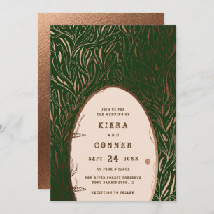 Fairy Door Irish Folklore Fairytale Tree Wedding Invitation