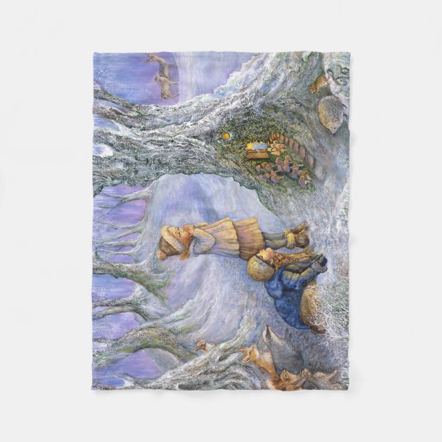 "Fairy Door" Small Fleece Blanket (Front)