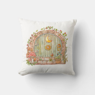 Fairy Door Throw Pillow
