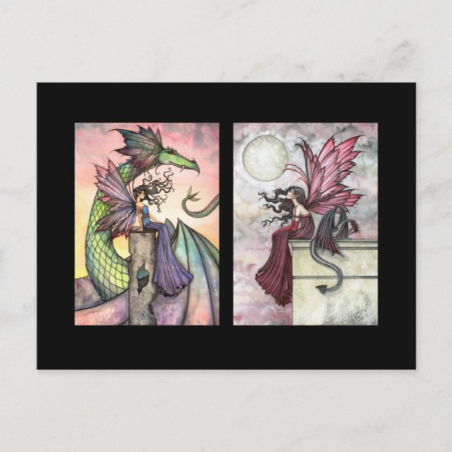 Fairy Dragon ACEO Cards by Molly Harrison (Front)