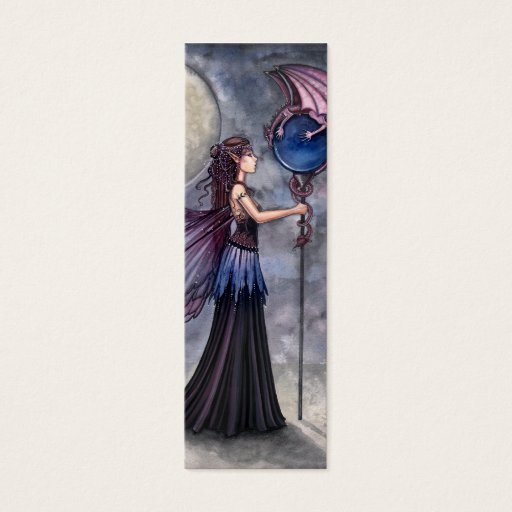 Customizable Fairy Dragon Bookmark by Molly Harrison Business Cards