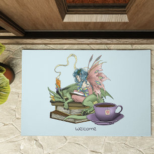 Fairy Dragon Books Tea Friendship Doormat