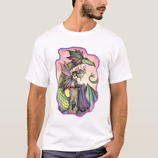 Fairy Dragon Shirt T-Shirt by Molly Harrison (Front)