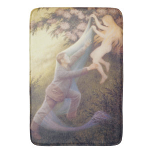 Fairy Dream (by Theodor Severin Kittelsen) Bath Mat