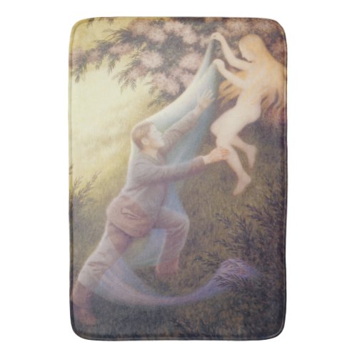 Fairy Dream by Theodor Severin Kittelsen Bath Mat