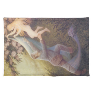 Fairy Dream (by Theodor Severin Kittelsen) Cloth Placemat