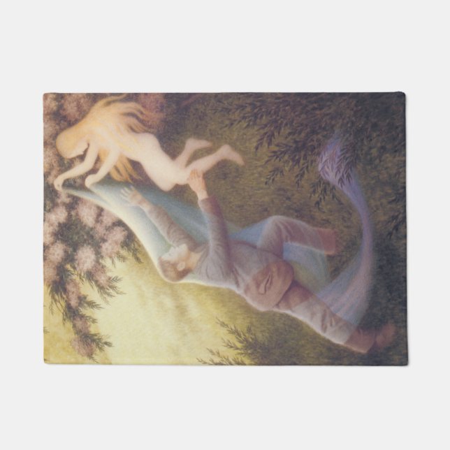 Fairy Dream (by Theodor Severin Kittelsen) Doormat (Front)