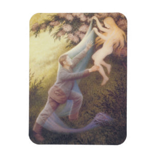 Fairy Dream (by Theodor Severin Kittelsen) Magnet