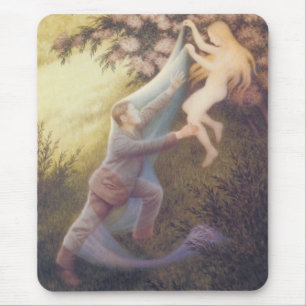 Fairy Dream (by Theodor Severin Kittelsen) Mouse Pad