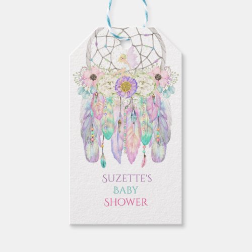 Fairy Dream Catcher Arrow Feathers Ribbons Gift Tags