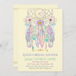 Fairy Dream Catcher Boho Any Color Paper Invitation