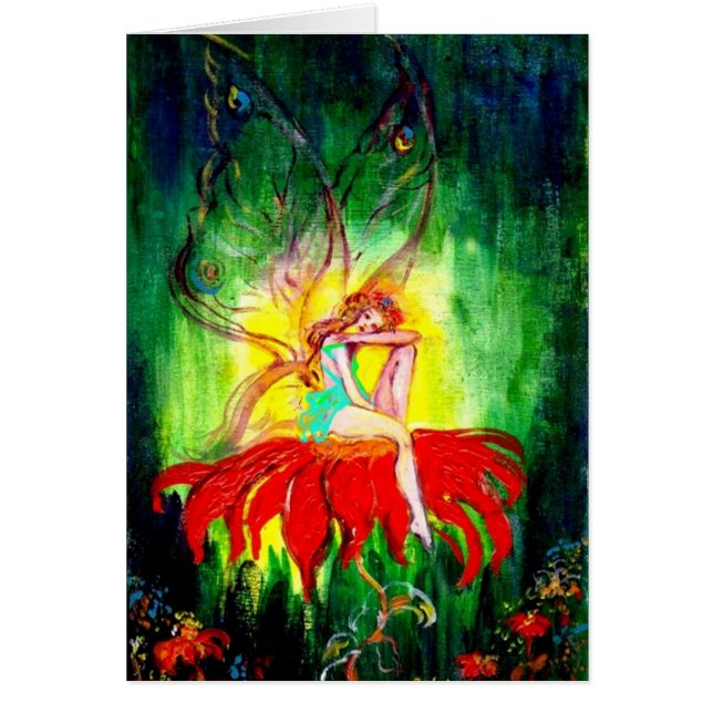 FAIRY DREAMING ON THE FLOWER CARDS (Front)