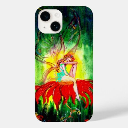 FAIRY DREAMING ON THE RED  FLOWER green yellow Case_Mate iPhone 14 Case