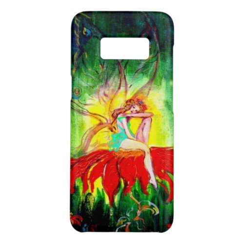FAIRY DREAMING ON THE RED  FLOWER green yellow Case_Mate Samsung Galaxy S8 Case