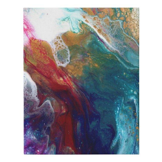 Fairy Dreams Acrylic Pour Canvas Print (Front)
