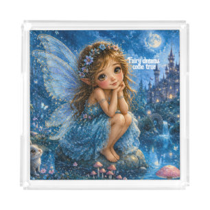 Fairy Dreams Come True Acrylic Tray