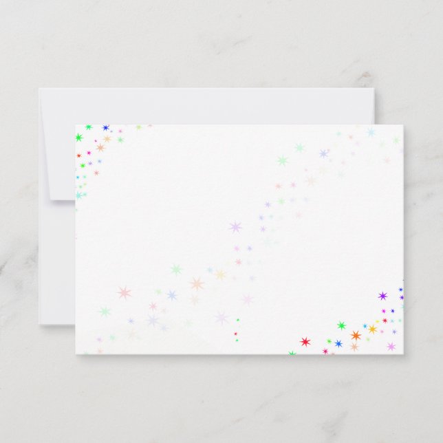 Fairy Dust Blank Note Card (Front)