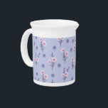Fairy Dust Daisies Beverage Pitcher<br><div class="desc">These petite daisies sparkle with simple magic,  showcasing pure white petals dusted with the faintest lavender blush,  set against a soft purple,  airy backdrop. They capture a whimsical and innocent charm.</div>