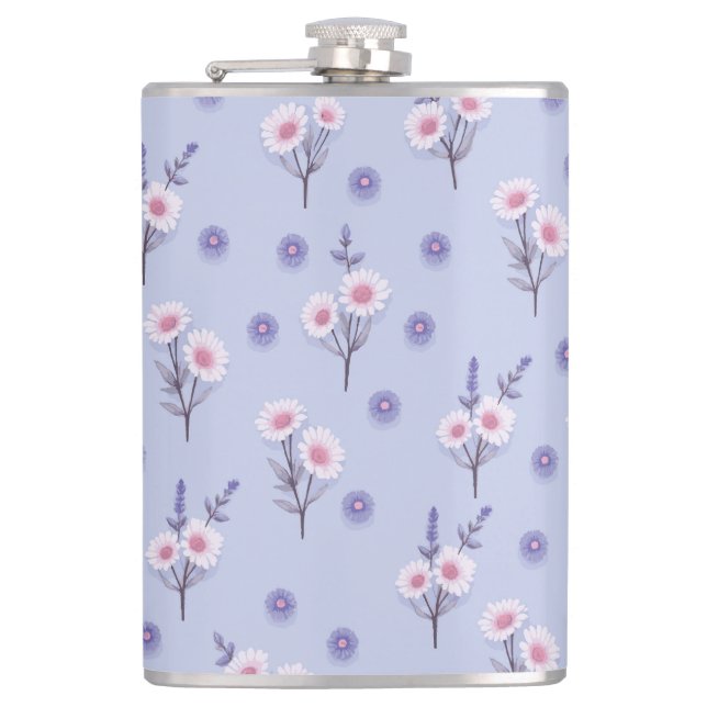 Fairy Dust Daisies Flask (Front)