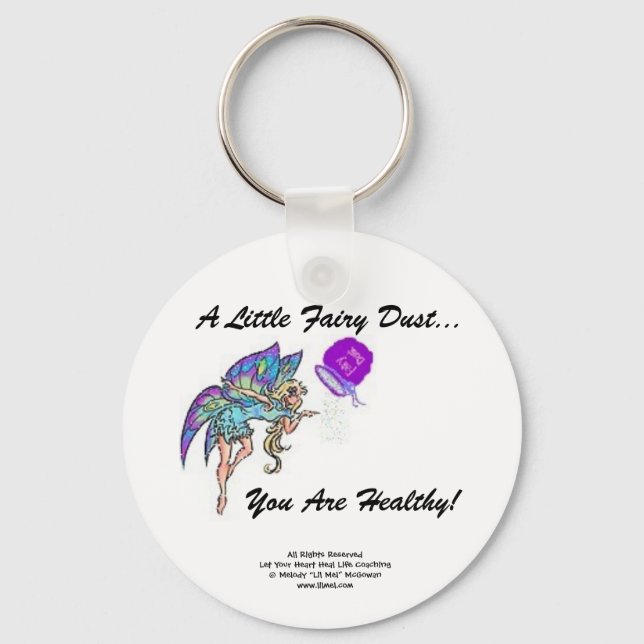 Fairy Dust Healthy Keychain (Front)