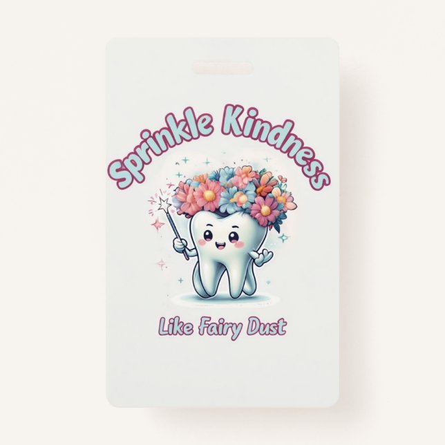 Fairy Dust Kindness ID Badge – Inspirational Offic (Front)