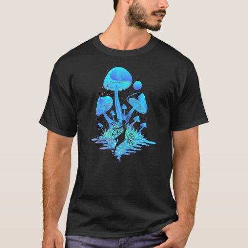 Fairy Dust Mushrooms Fairycore Goblincore Love Fae T_Shirt