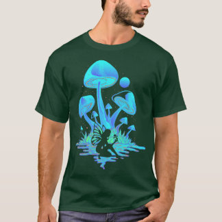 Fairy Dust Mushrooms Rose Fairycore Goblincore Fae T-Shirt