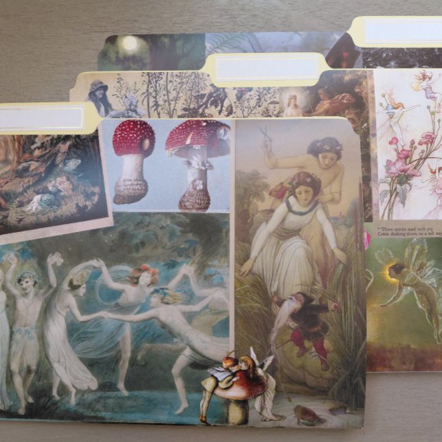 Fairy Dust Yellow File Folders (Creator Uploaded)