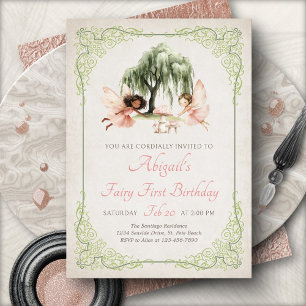 Fairy Enchanted Forest Garden Birthday Invitation