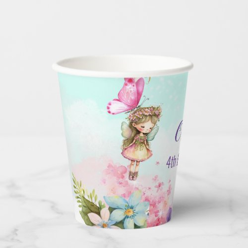 Fairy enchanted forest paper cup