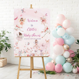 Fairy Enchanted Garden Baby Shower Welcome Sign