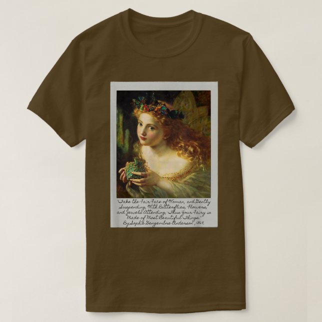 Fairy Faerie Art  T-Shirt (Design Front)