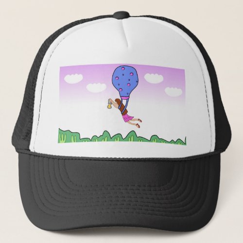 Fairy fairy tale fly illustration landscape trucker hat