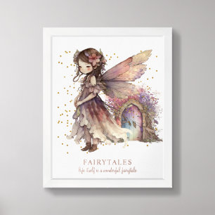 Fairy Fairytales Saying framed art