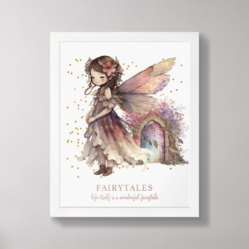 Fairy Fairytales Saying framed art