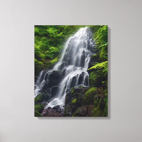 Fairy Falls  Colombia River Gorge Oregon Canvas Print