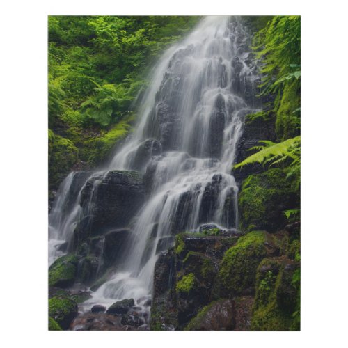 Fairy Falls  Colombia River Gorge Oregon Faux Canvas Print