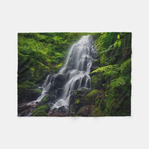 Fairy Falls  Colombia River Gorge Oregon Fleece Blanket