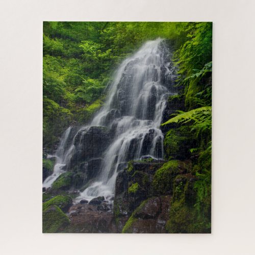 Fairy Falls  Colombia River Gorge Oregon Jigsaw Puzzle