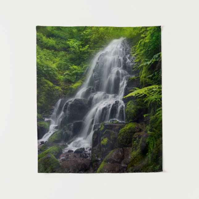 Fairy Falls | Colombia River Gorge Oregon. Tapestry (Front)