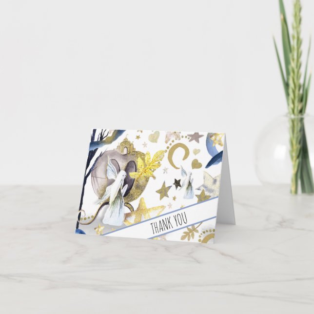 *~* Fairy Fantasy Coach Baby Shower Thank You (Front)