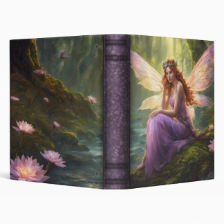 Fairy Fantasy no.3 Fine Art Faux Leather 3 Ring Binder