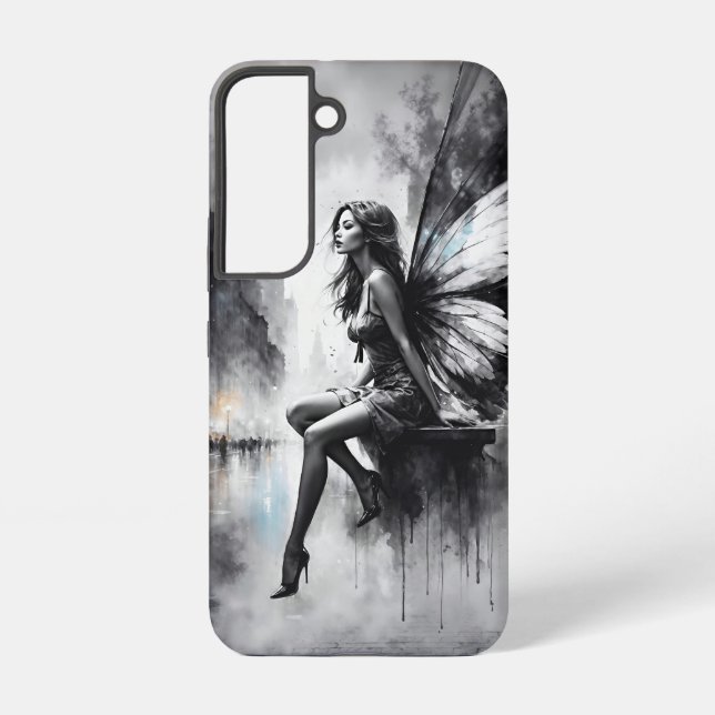 Fairy fantasy rainy night streets dream world samsung galaxy case (Back)