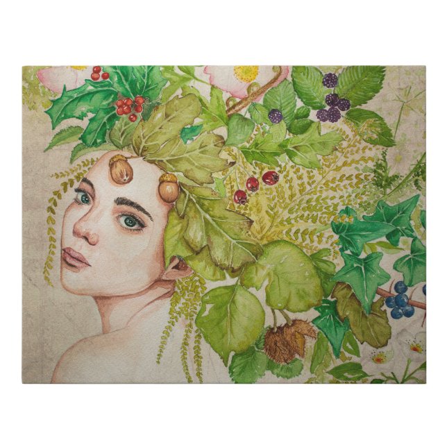 Fairy Faux Canvas Print (Front)
